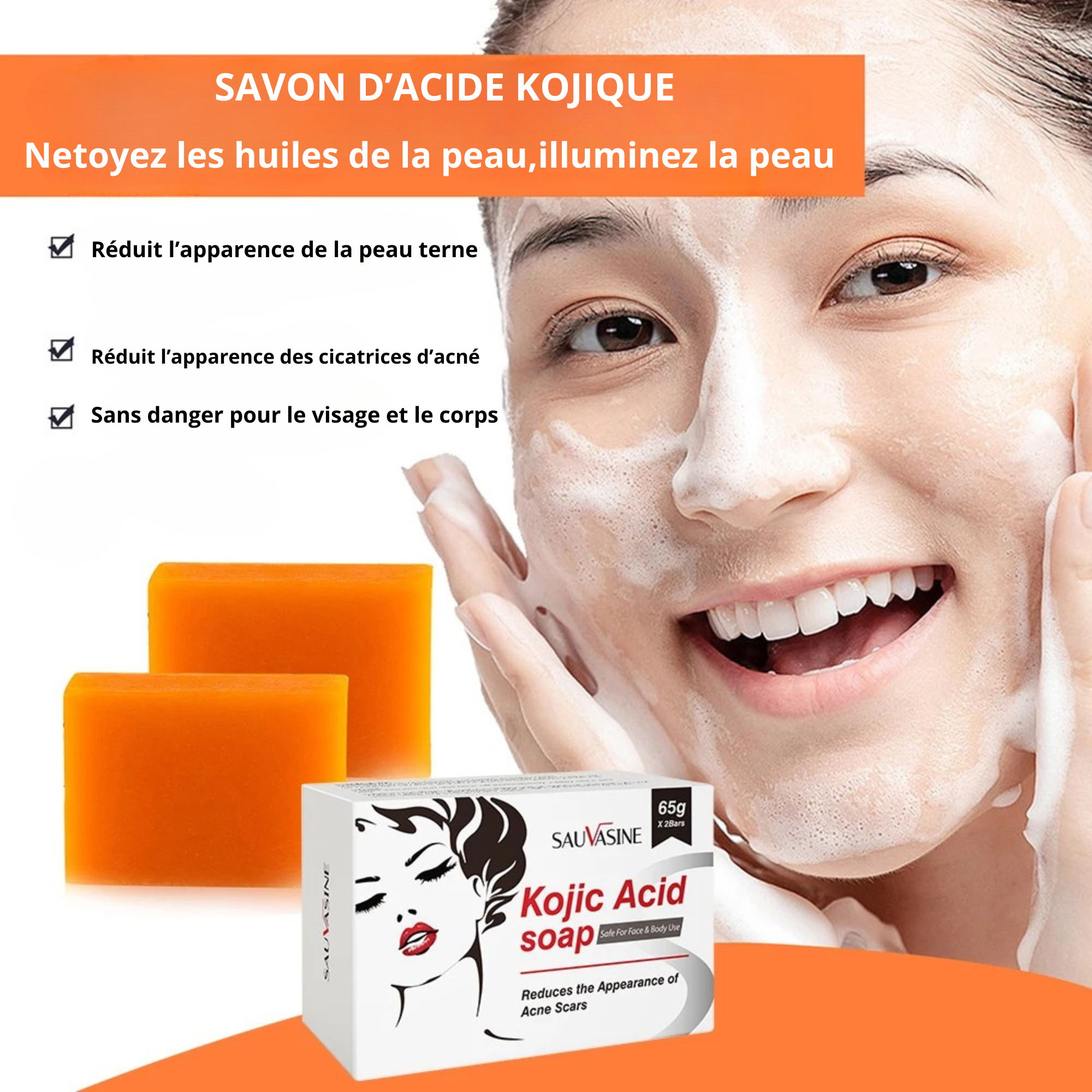 Coffret de soins  à l'acide kojique